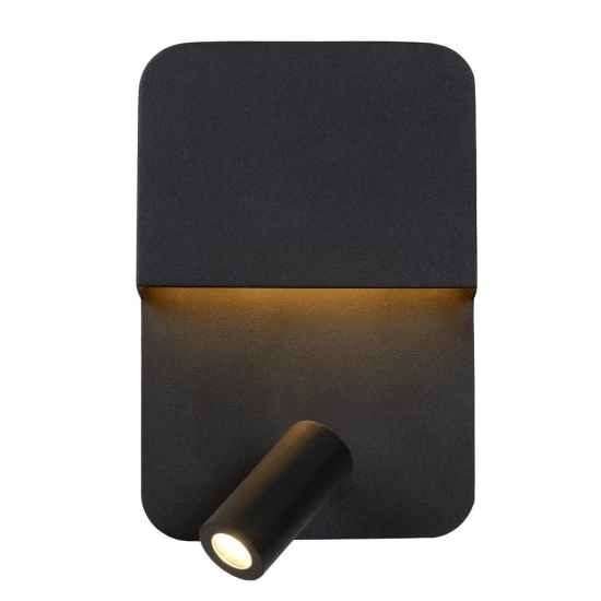 Kinkiet BOXER LED 3000K With USB charging point czarny 79200/08/30 Lucide - zdjęcie dodatkowe 3